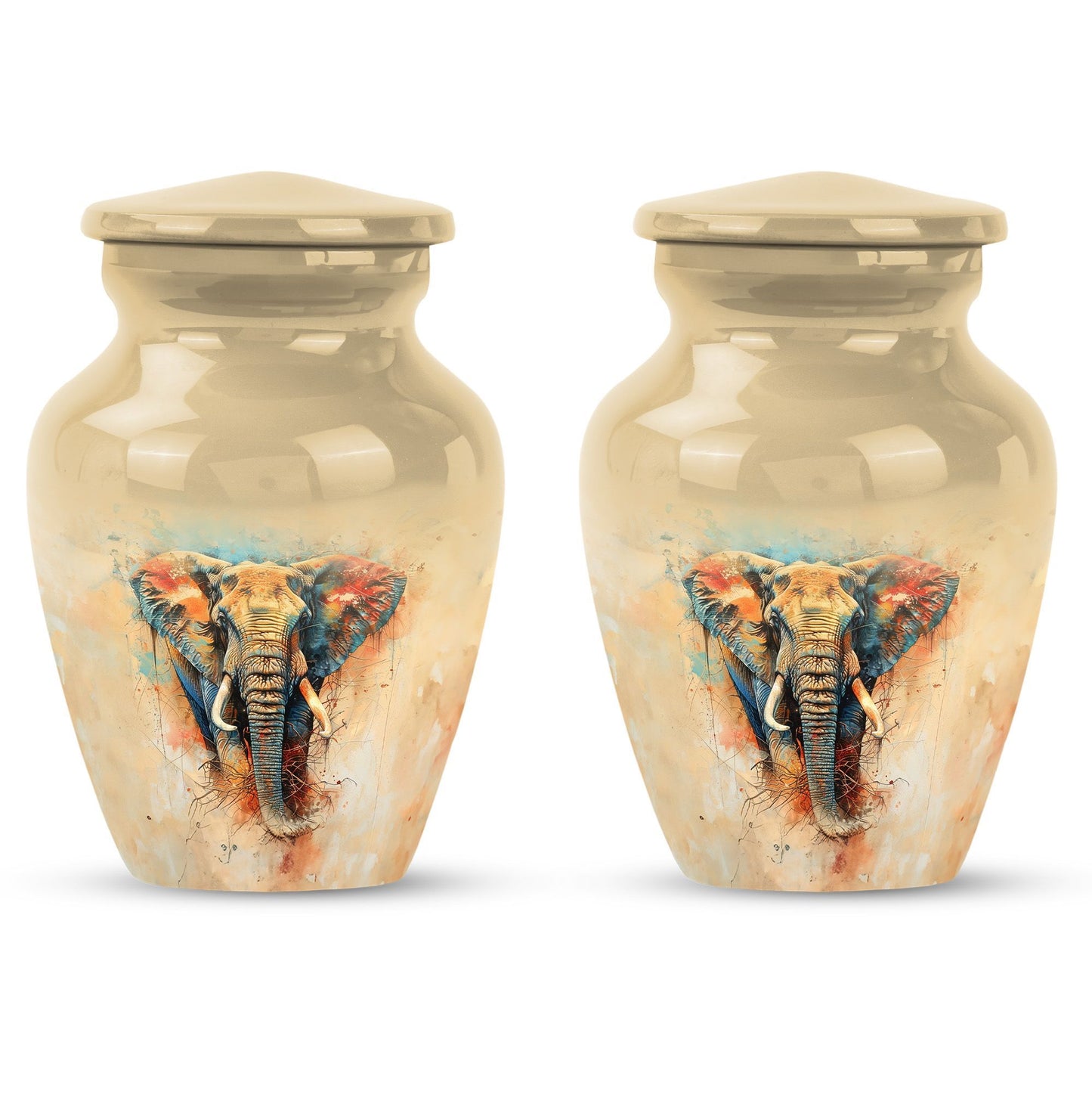 10-inch classic elephant urn.