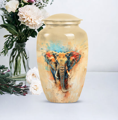 10-inch classic elephant urn.