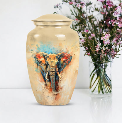 10-inch classic elephant urn.