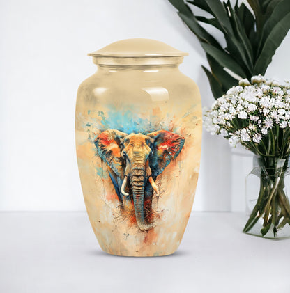 10-inch classic elephant urn.