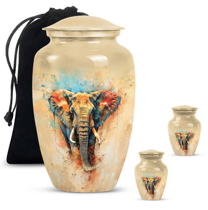 10-inch classic elephant urn.