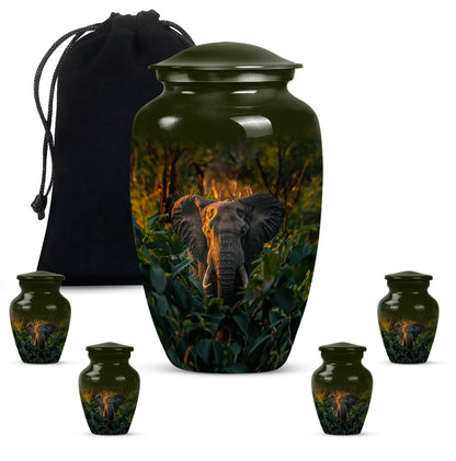 Classic 10-inch elephant urn for burial,