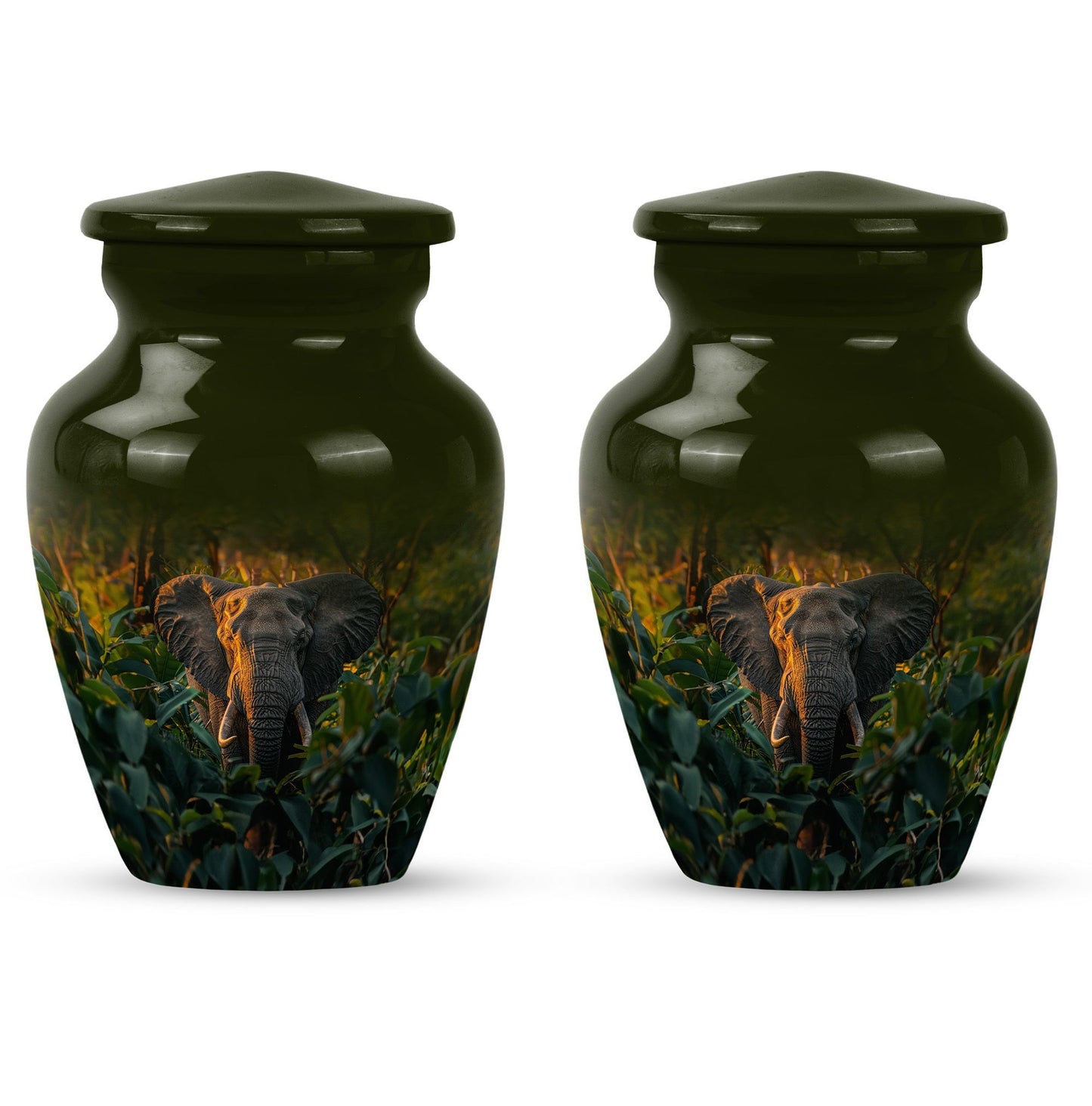 Classic 10-inch elephant urn for burial,
