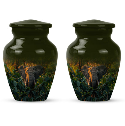 Classic 10-inch elephant urn for burial,