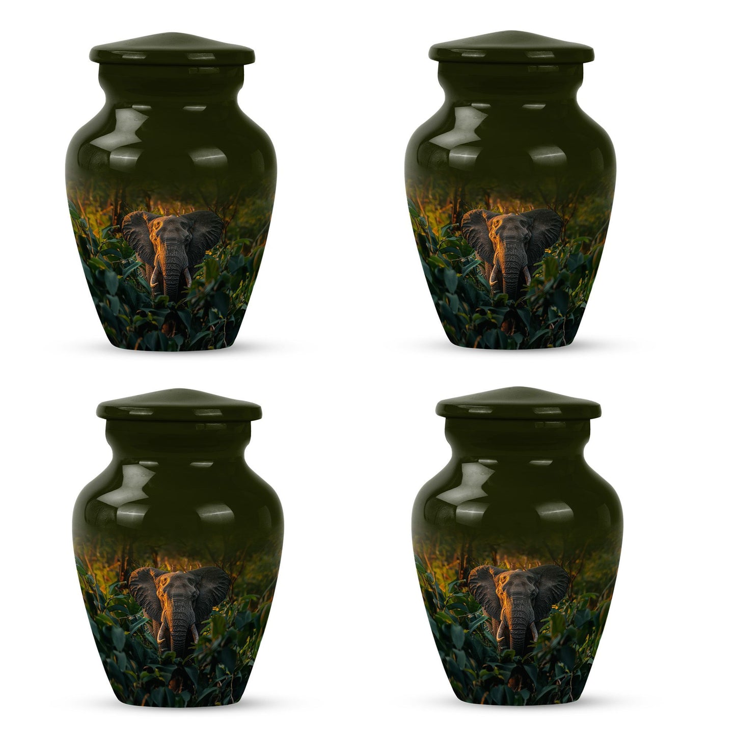 Classic 10-inch elephant urn for burial,