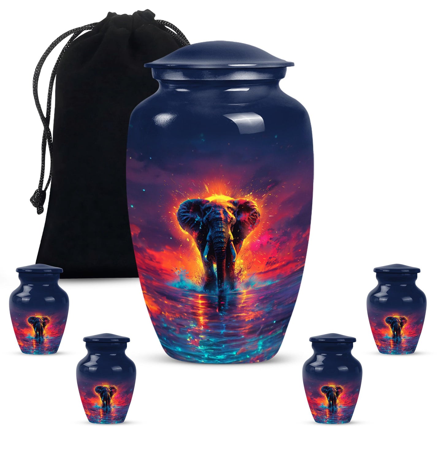 elephant urn for men's ashes
