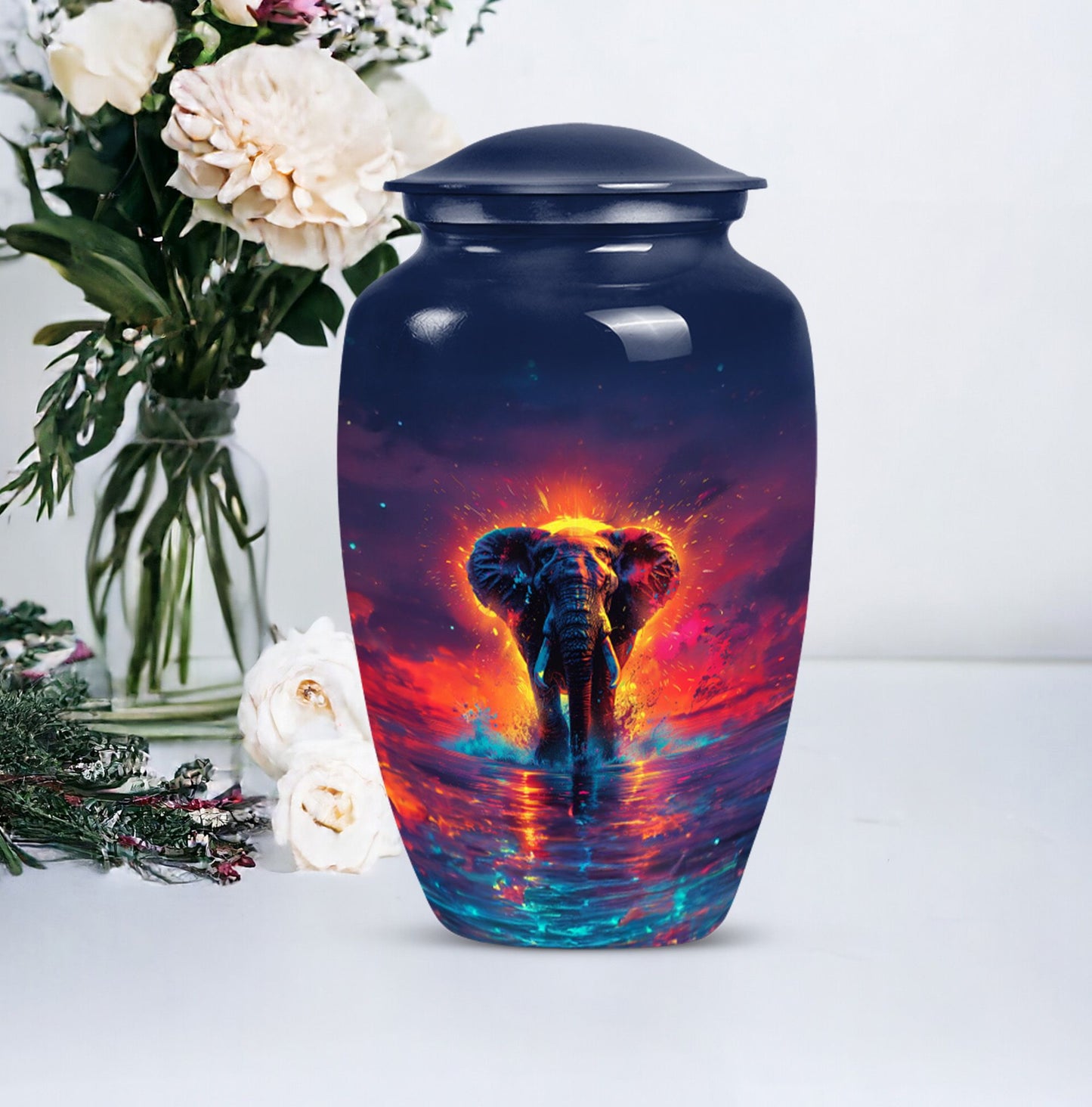 elephant urn for men's ashes