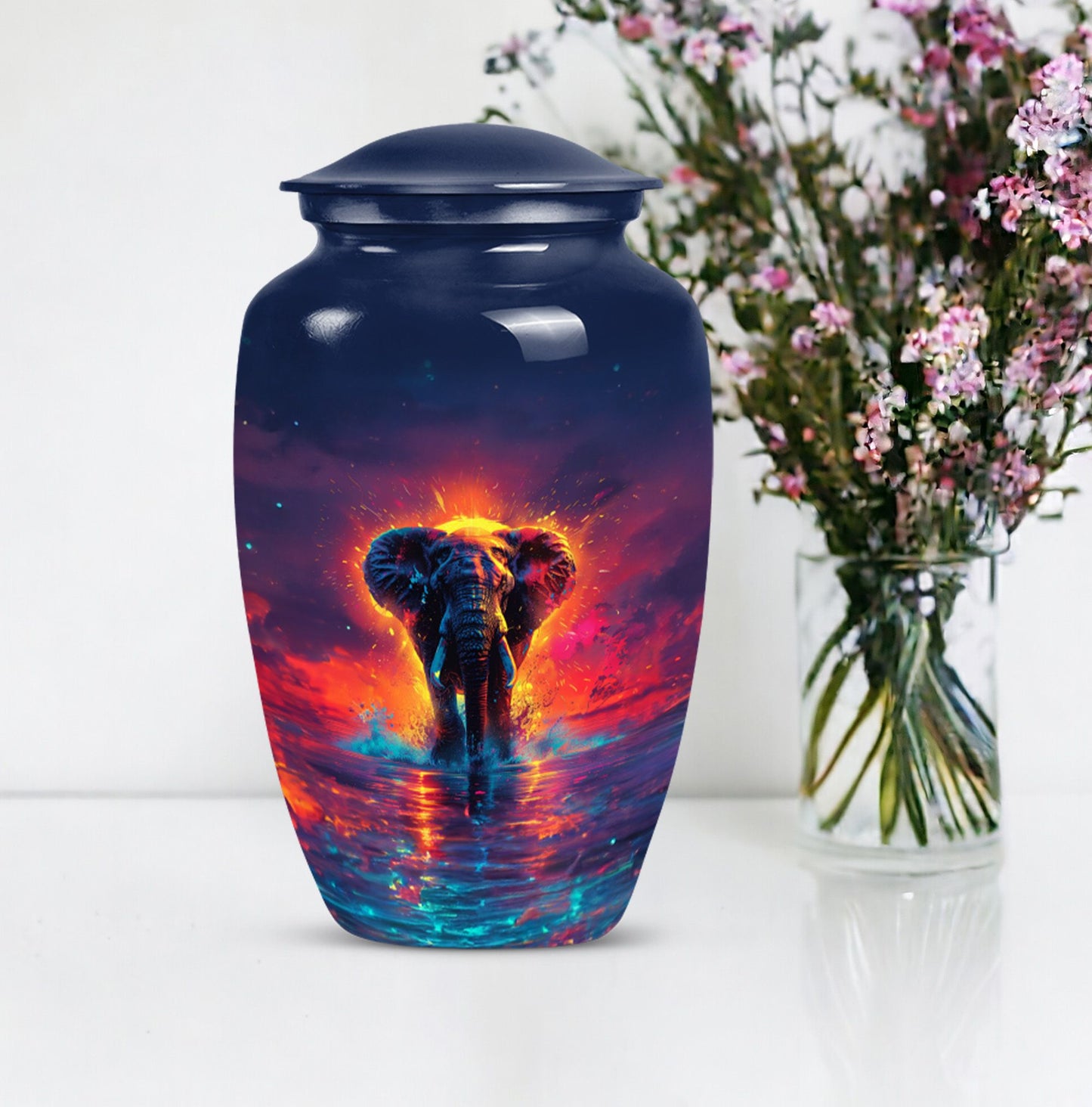 elephant urn for men's ashes