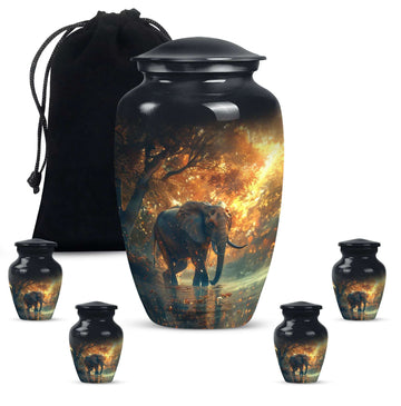 Large Urn with 4 Small Urn