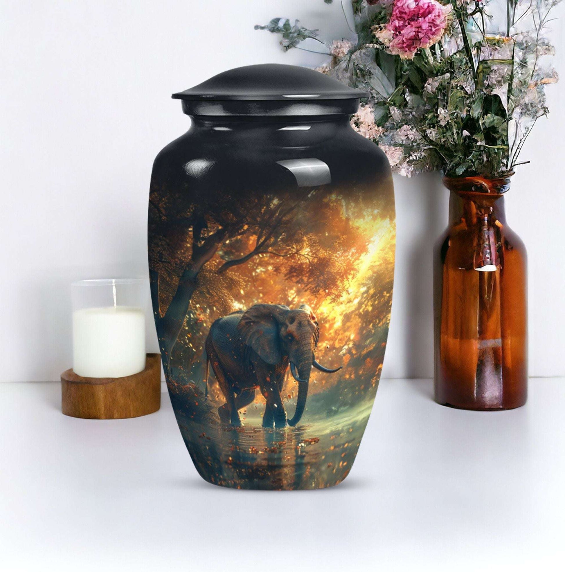 elephant urn