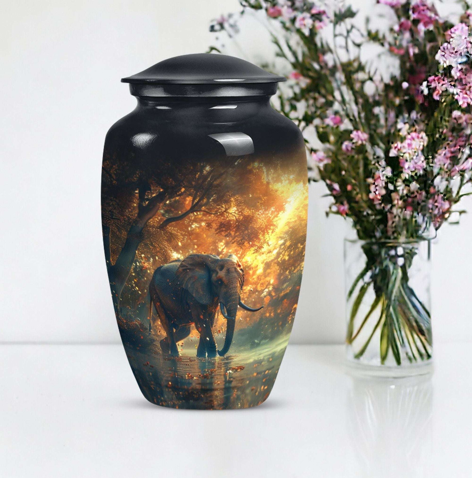 elephant urn