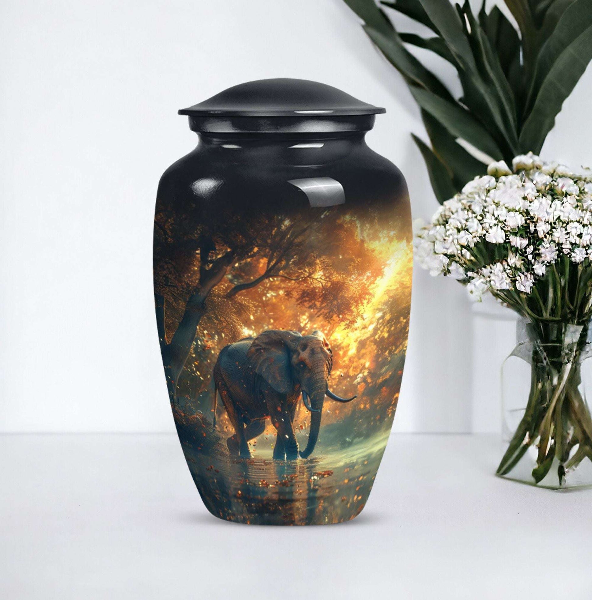 elephant urn