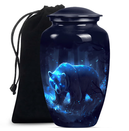  Butterfly Bear Urn for dad, Aluminium Cremation Urn