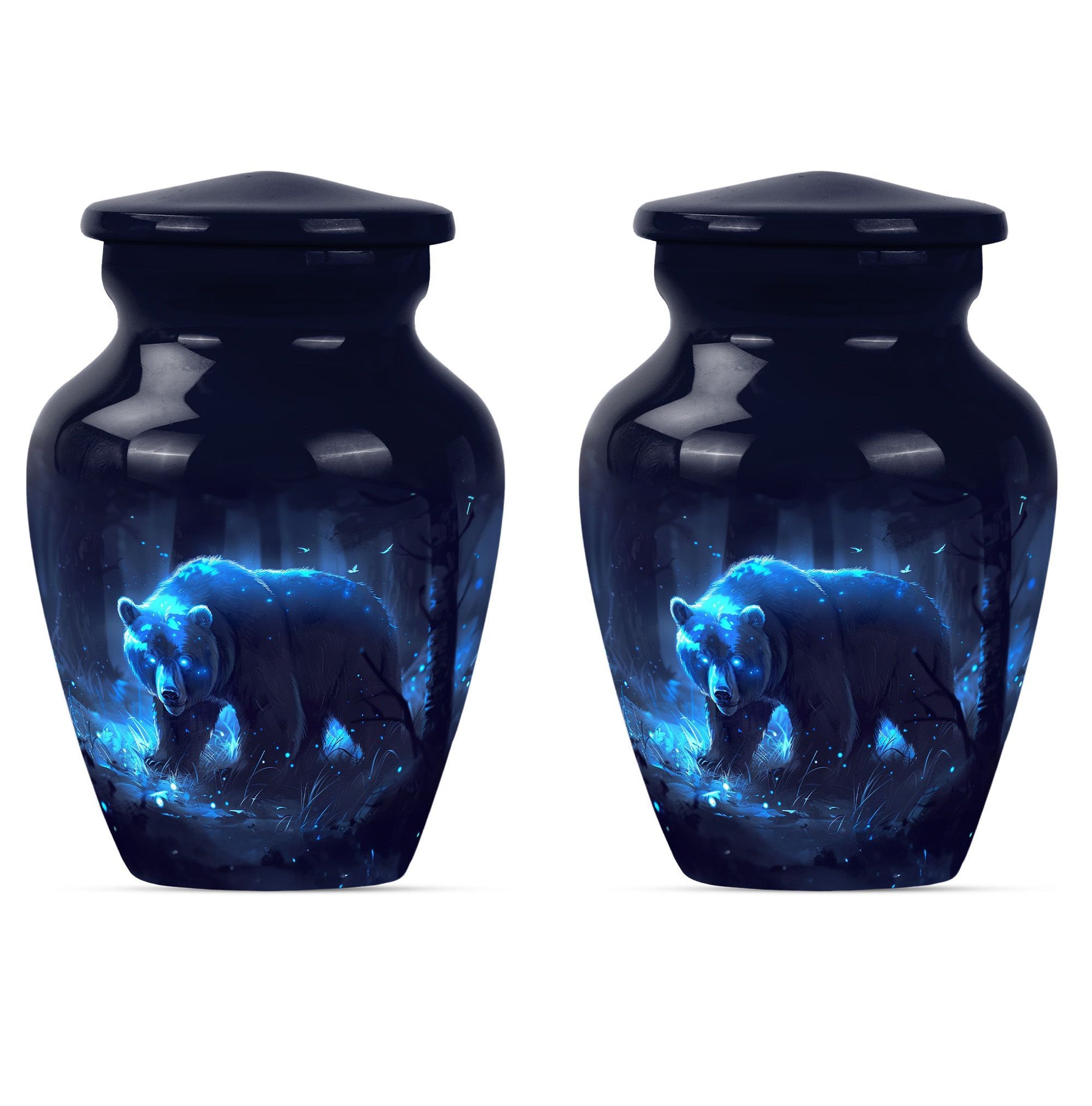  Butterfly Bear Urn for dad, Aluminium Cremation Urn