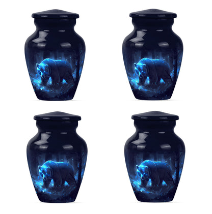  Butterfly Bear Urn for dad, Aluminium Cremation Urn