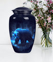 Butterfly Bear Urn for dad, Aluminium Cremation Urn