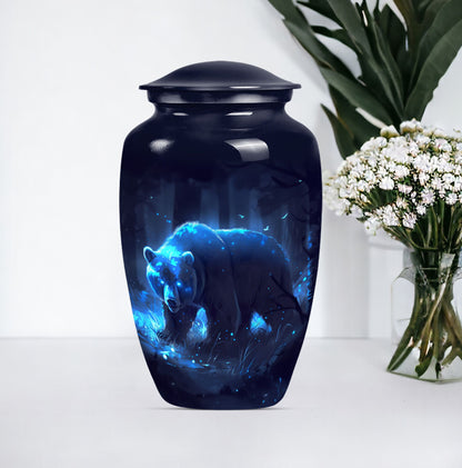  Butterfly Bear Urn for dad, Aluminium Cremation Urn