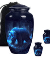  Butterfly Bear Urn for dad, Aluminium Cremation Urn