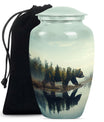 Bear Cremation Urn for Adults - Forest 10 Inch Urn For Adult Male & Female