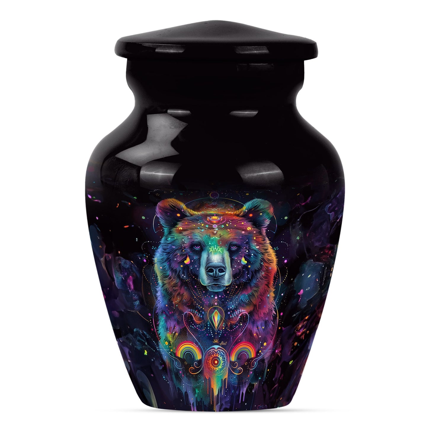Classic 10-inch Butterfly themed bear urn.