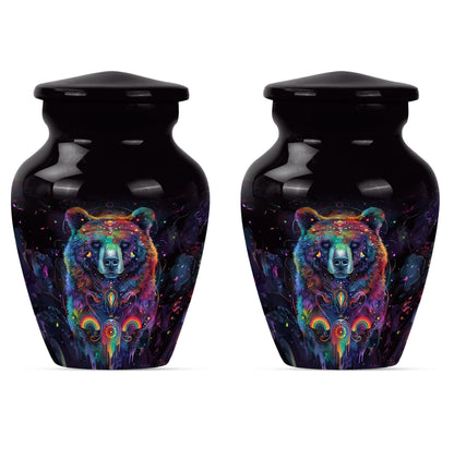 Classic 10-inch Butterfly themed bear urn.