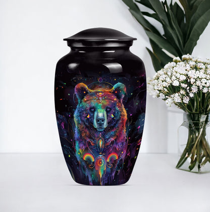 Classic 10-inch Butterfly themed bear urn.