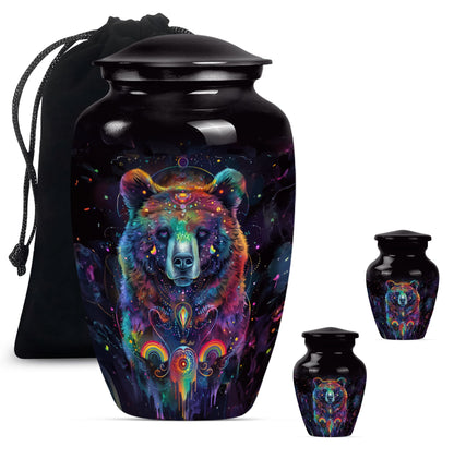 Classic 10-inch Butterfly themed bear urn.