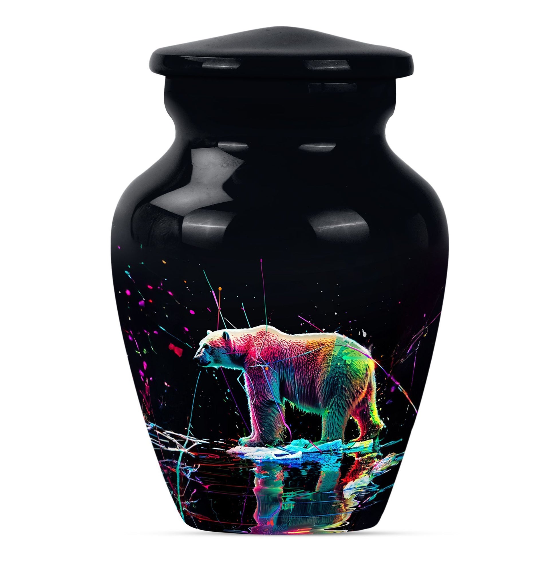 bear urn, large memorial urn for ashes, 