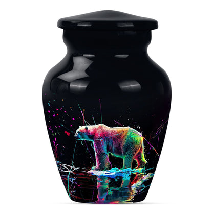 bear urn, large memorial urn for ashes, 