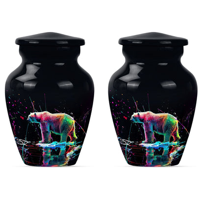 bear urn, large memorial urn for ashes, 