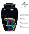 bear urn, large memorial urn for ashes, 