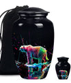 bear urn, large memorial urn for ashes, 