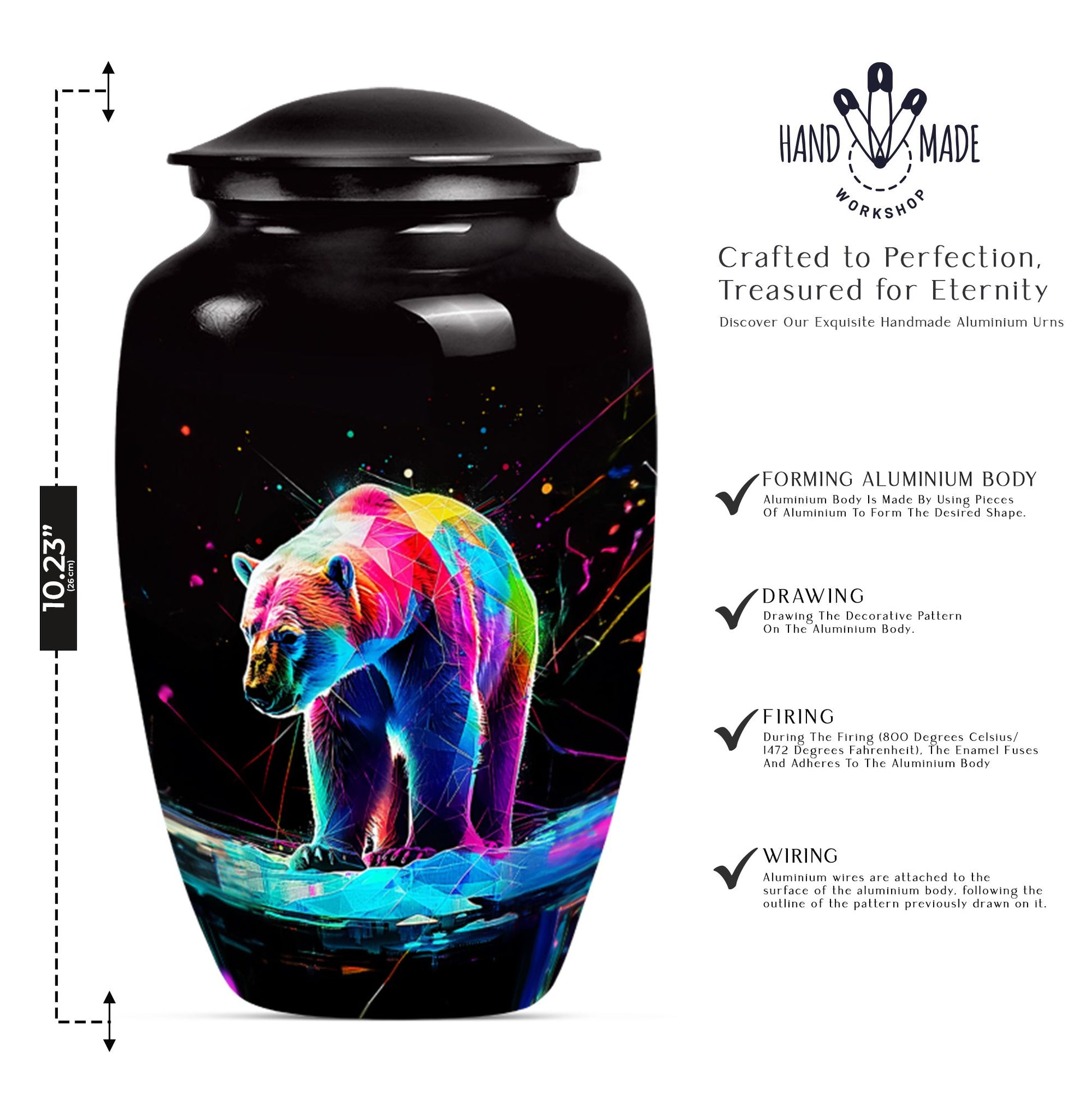 bear urn for cremation ashes