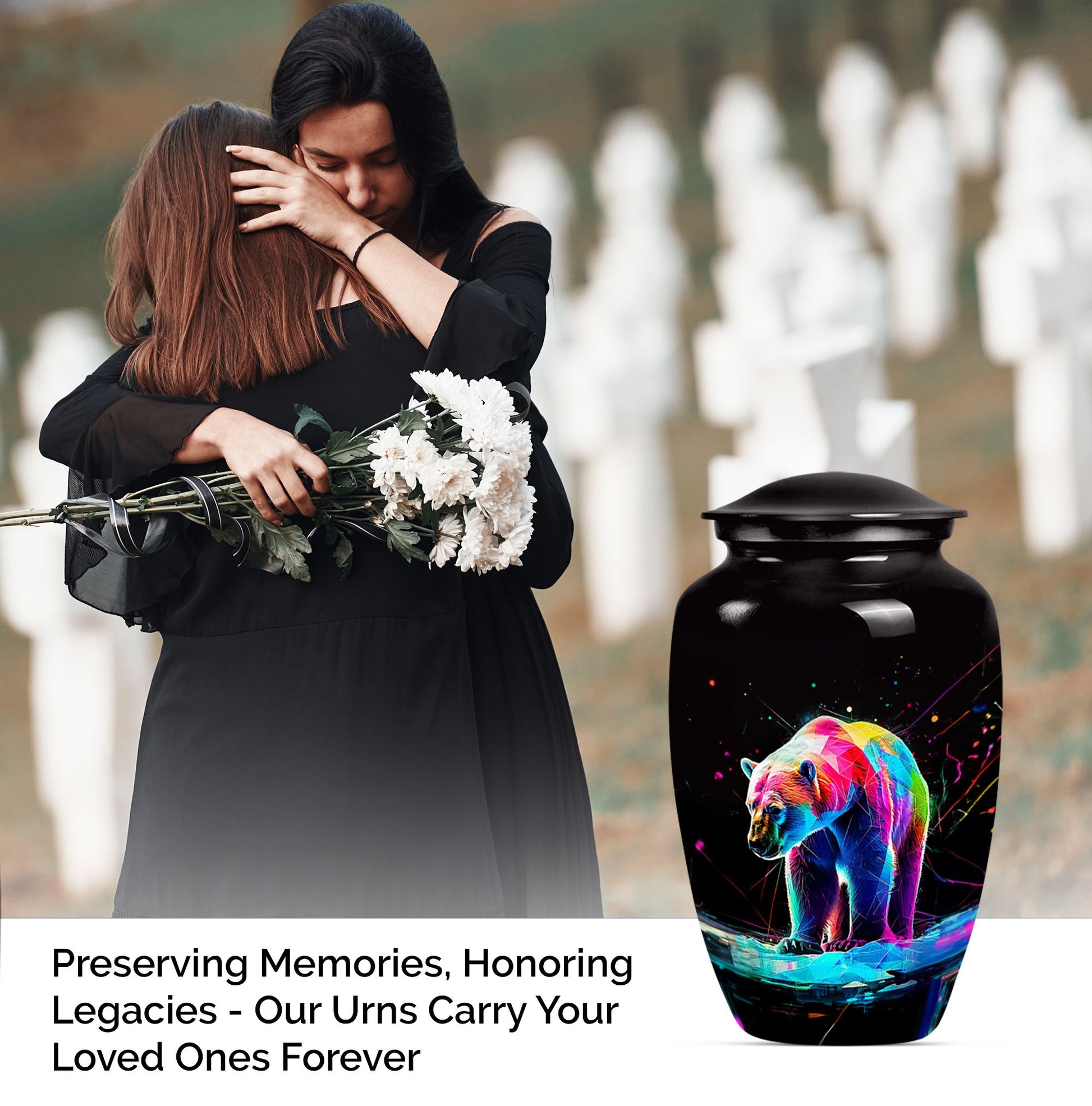 bear urn for cremation ashes