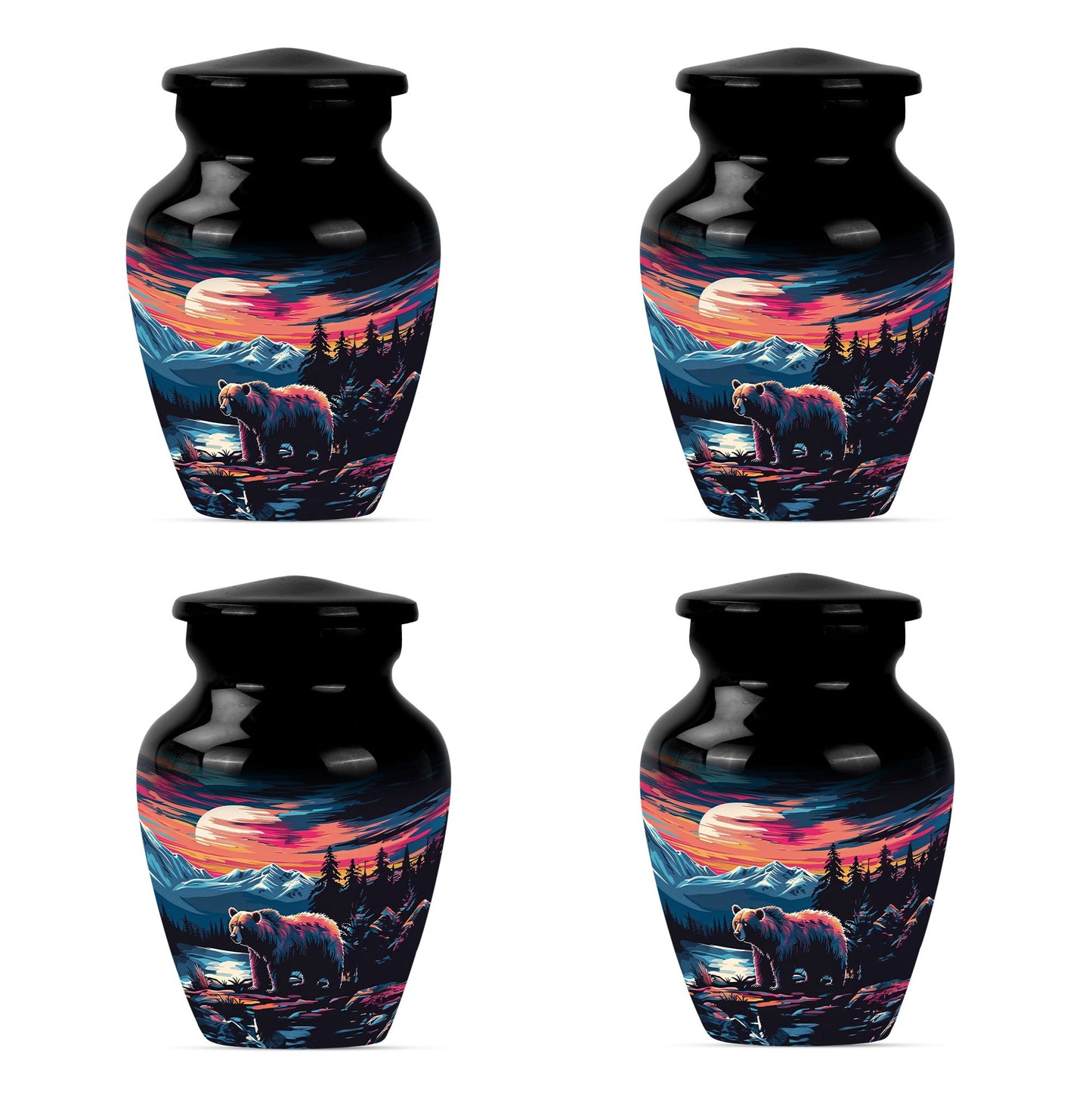 Bear Theme 3 Inch Keepsake Pack of 4