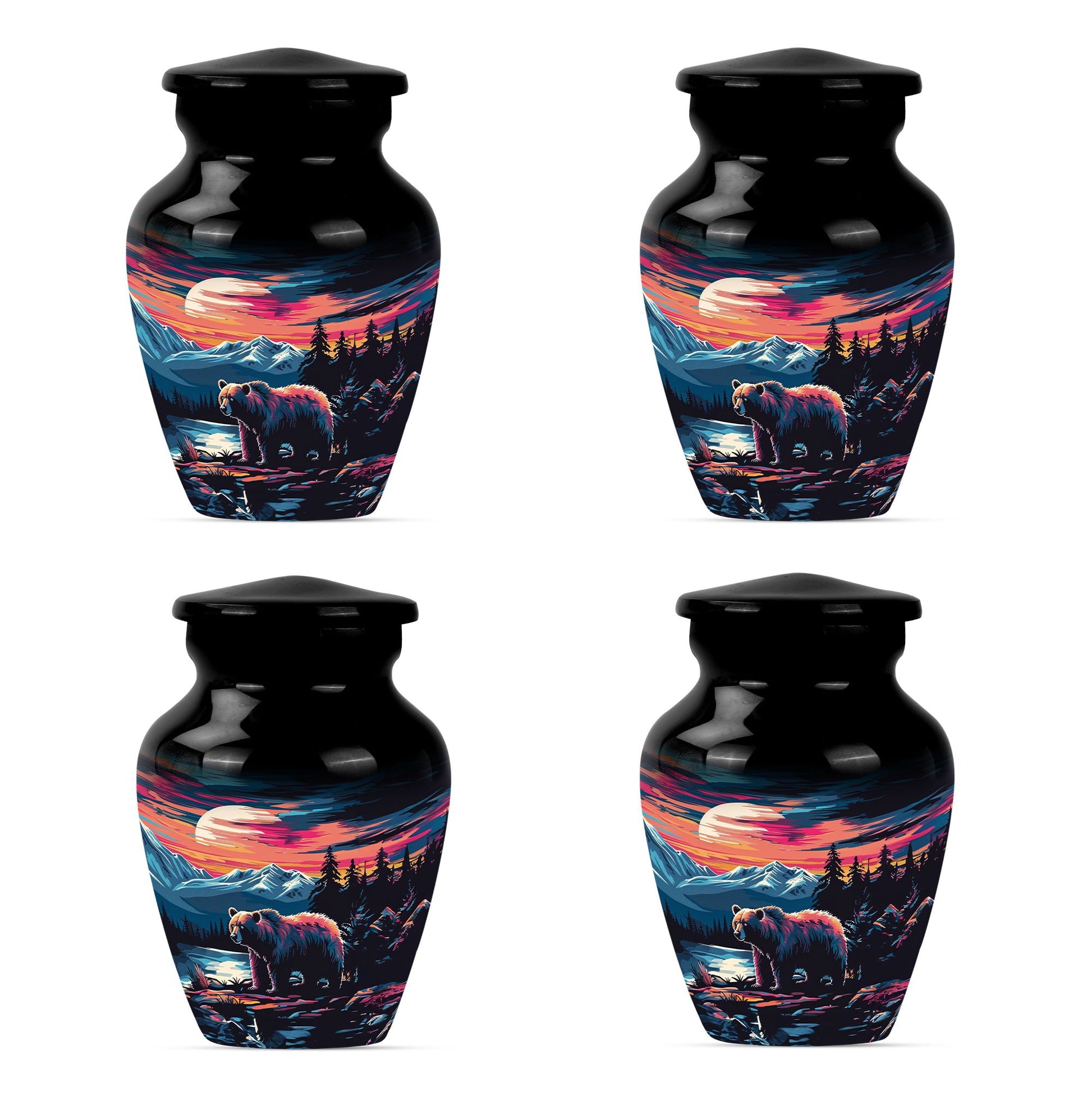 Bear Theme 3 Inch Keepsake Pack of 4