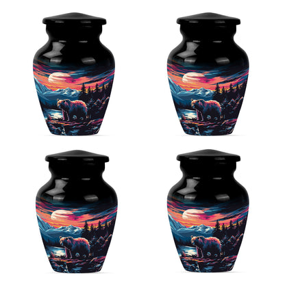 Bear Theme 3 Inch Keepsake Pack of 4