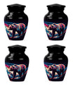 10-inch Bear themed large burial urn.