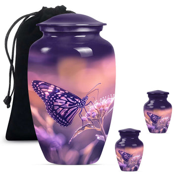 Large Urn With 2 Keepsake Urn