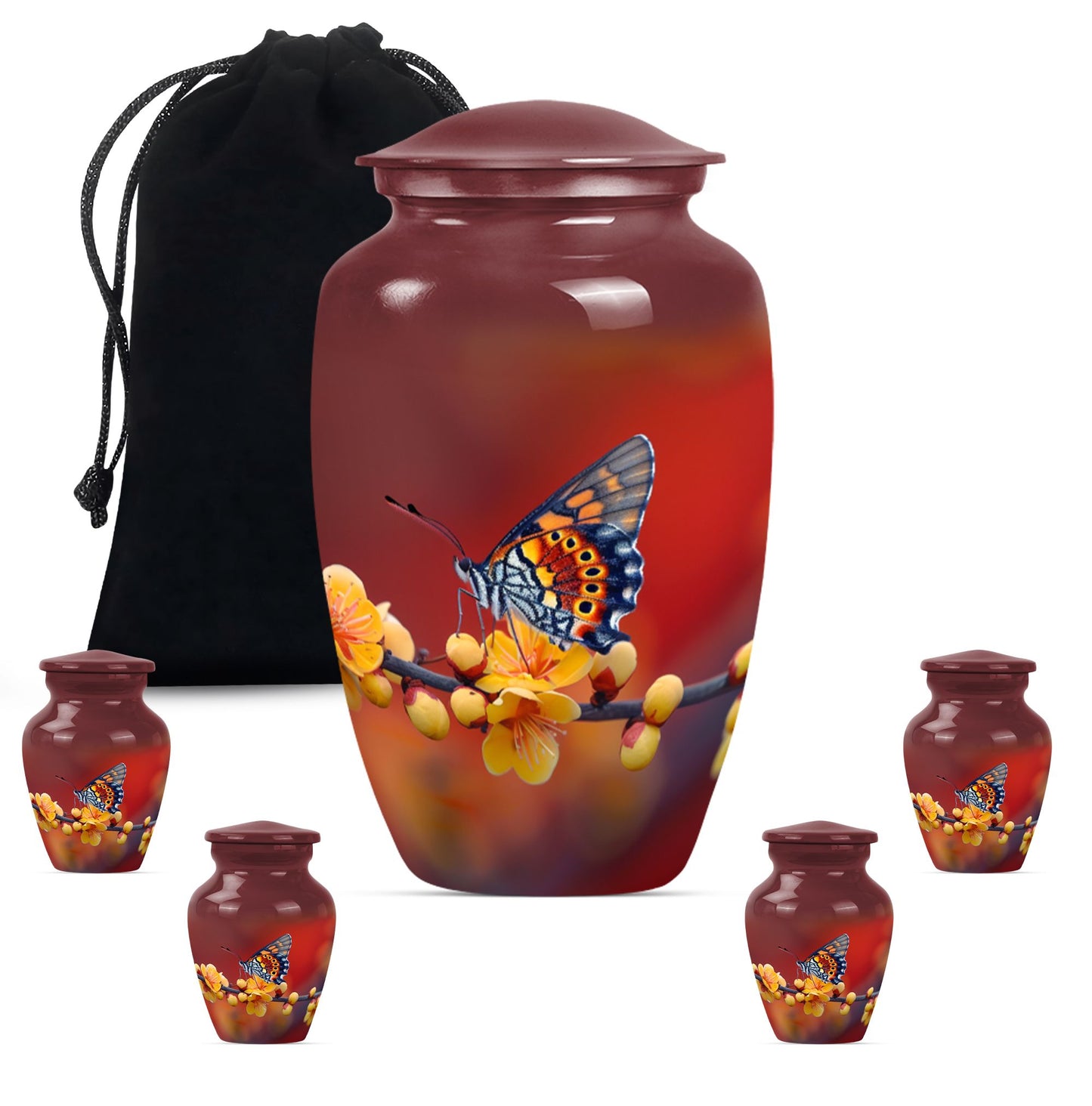 butterfly urn for human ashes