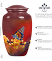 butterfly urn for human ashes