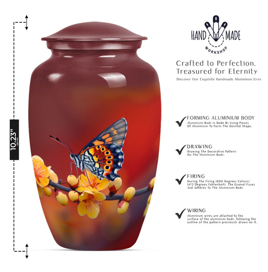 butterfly urn for human ashes