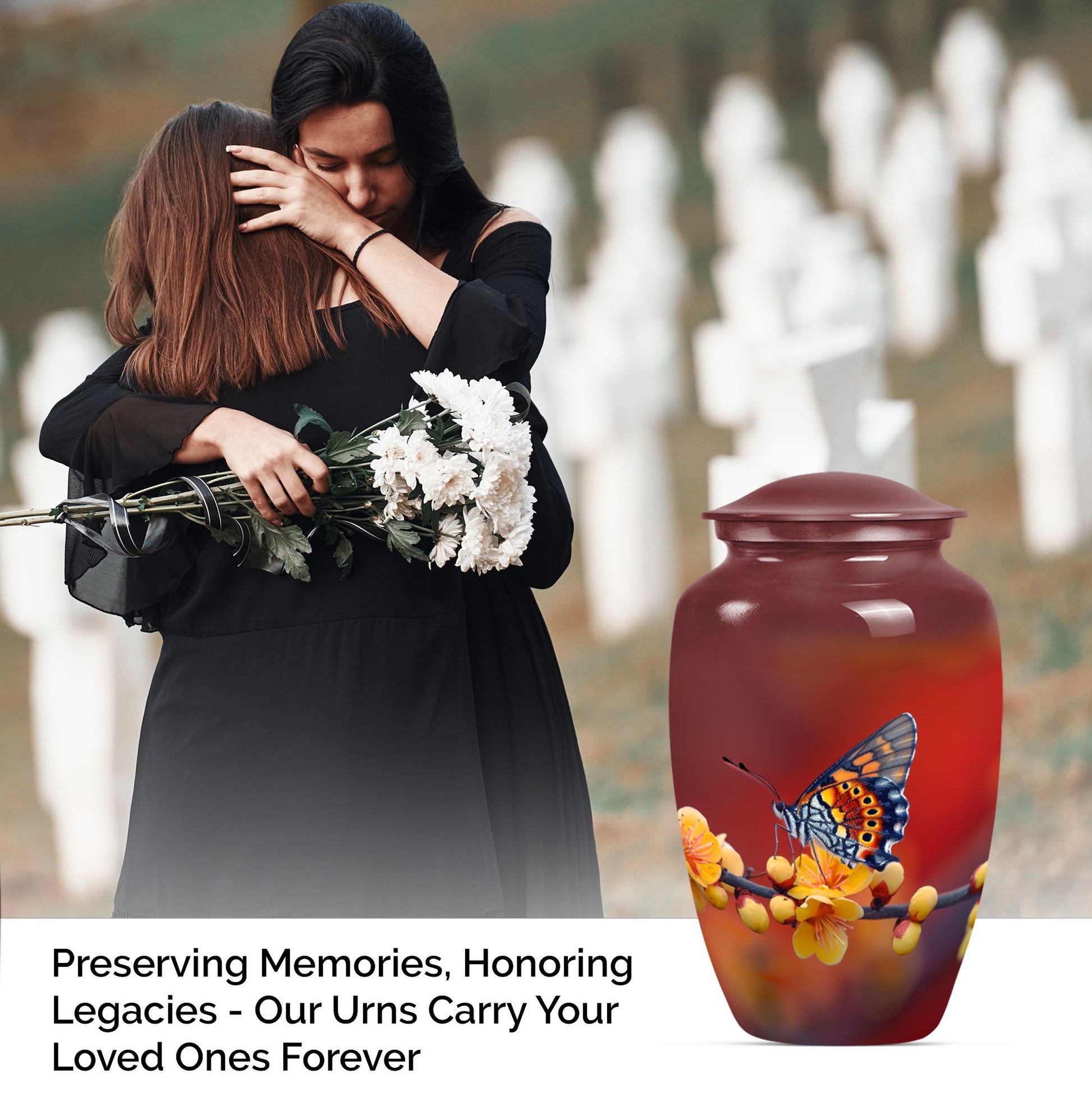 butterfly urn for human ashes