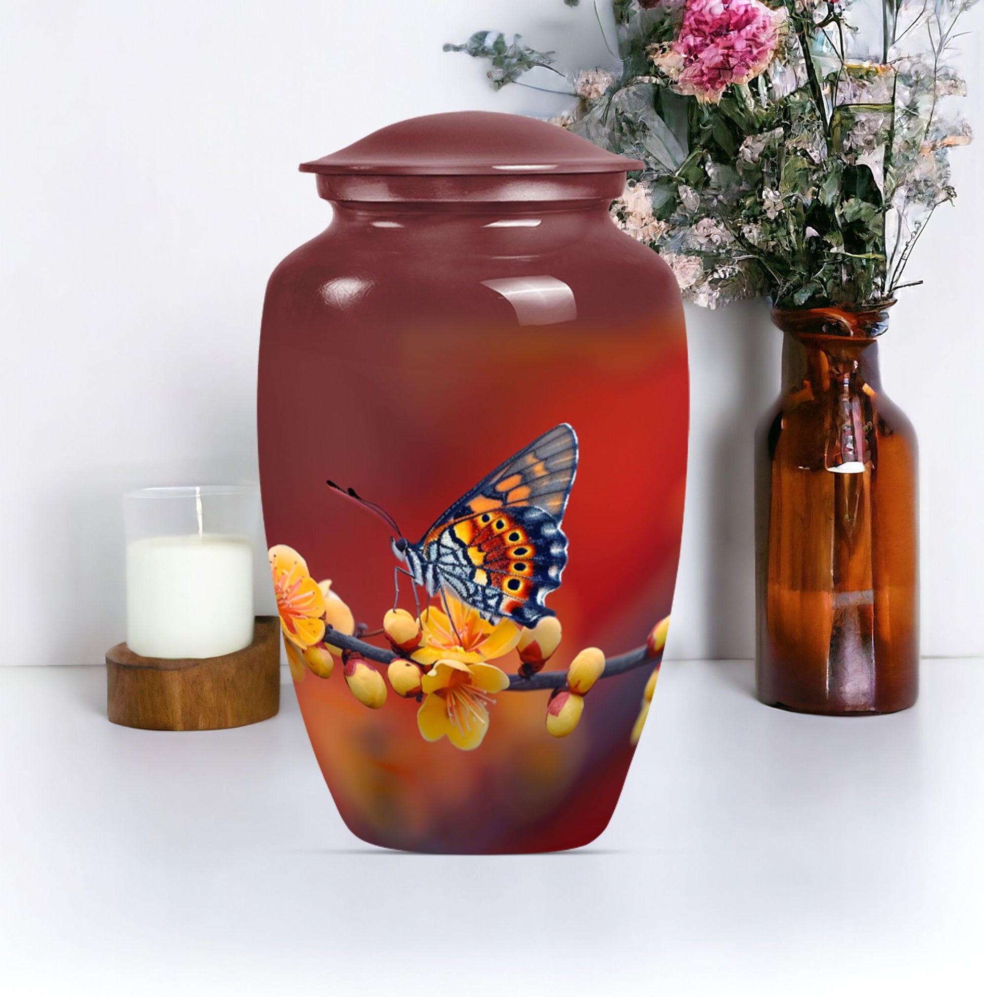 butterfly urn for human ashes