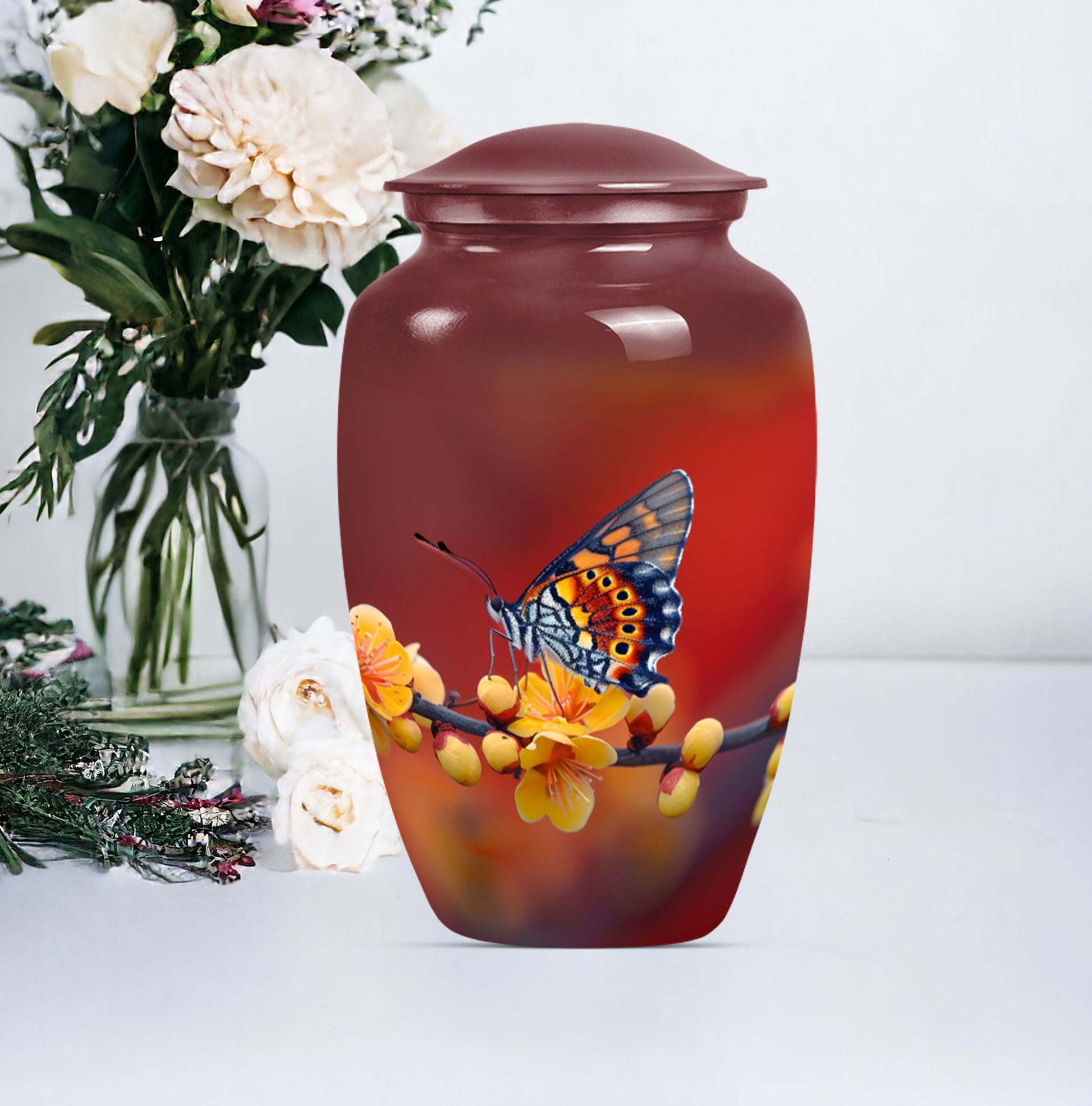 butterfly urn for human ashes