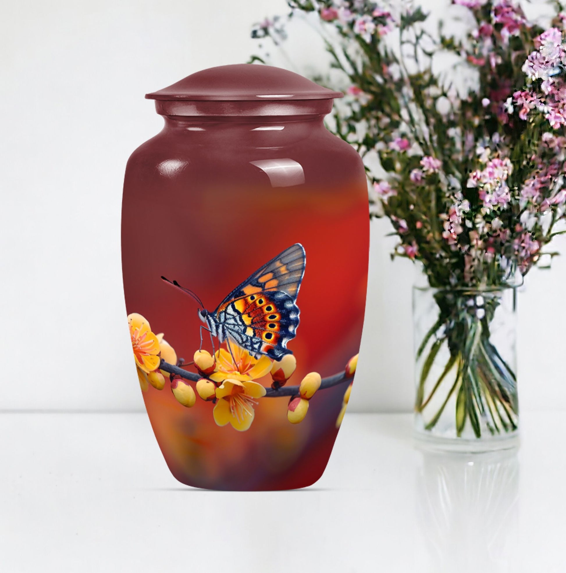 butterfly urn for human ashes