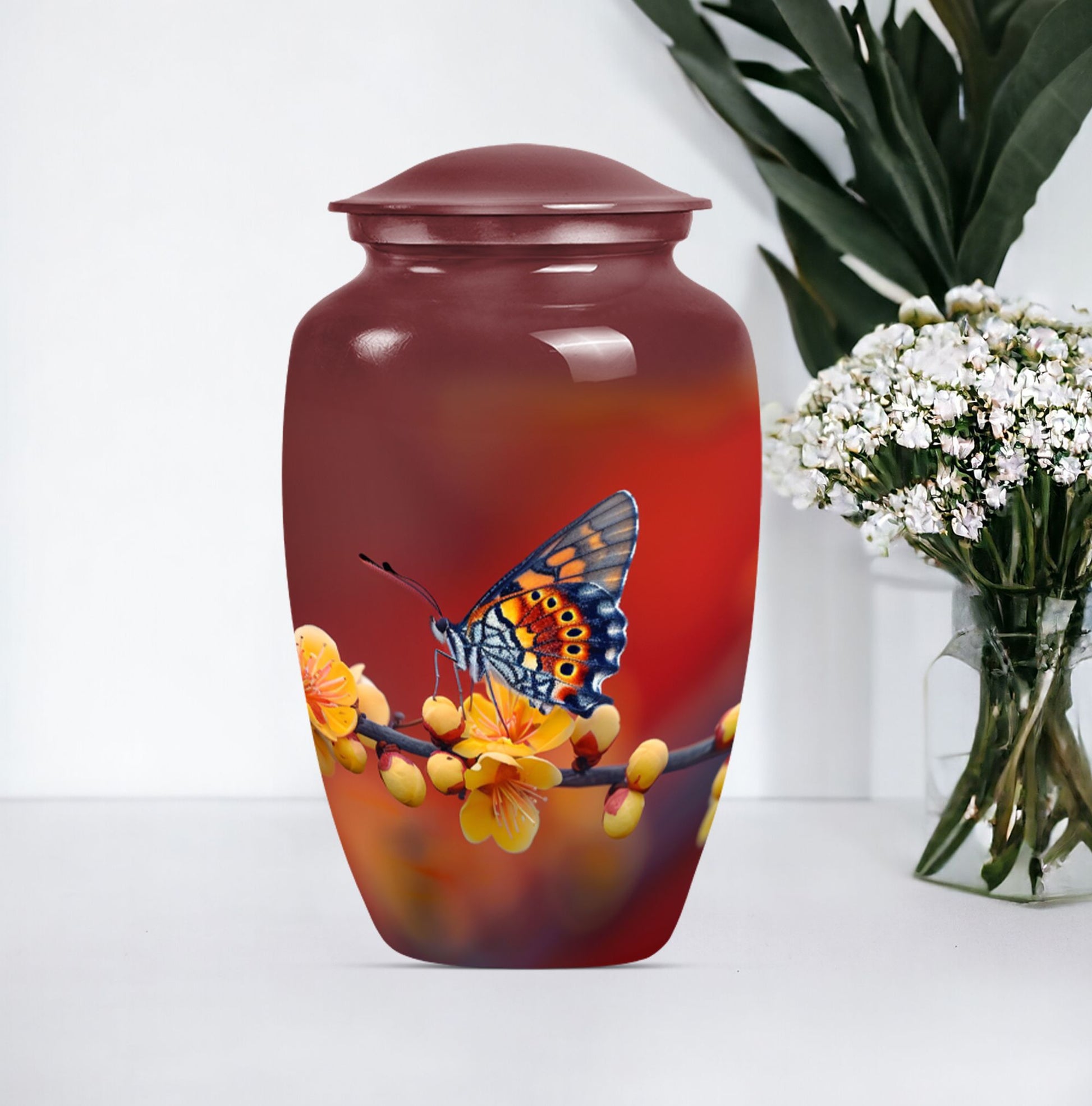 butterfly urn for human ashes