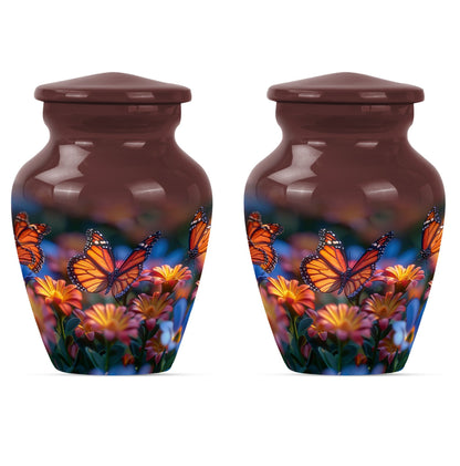classic butterfly-themed urn for human ashes