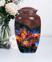 classic butterfly-themed urn for human ashes