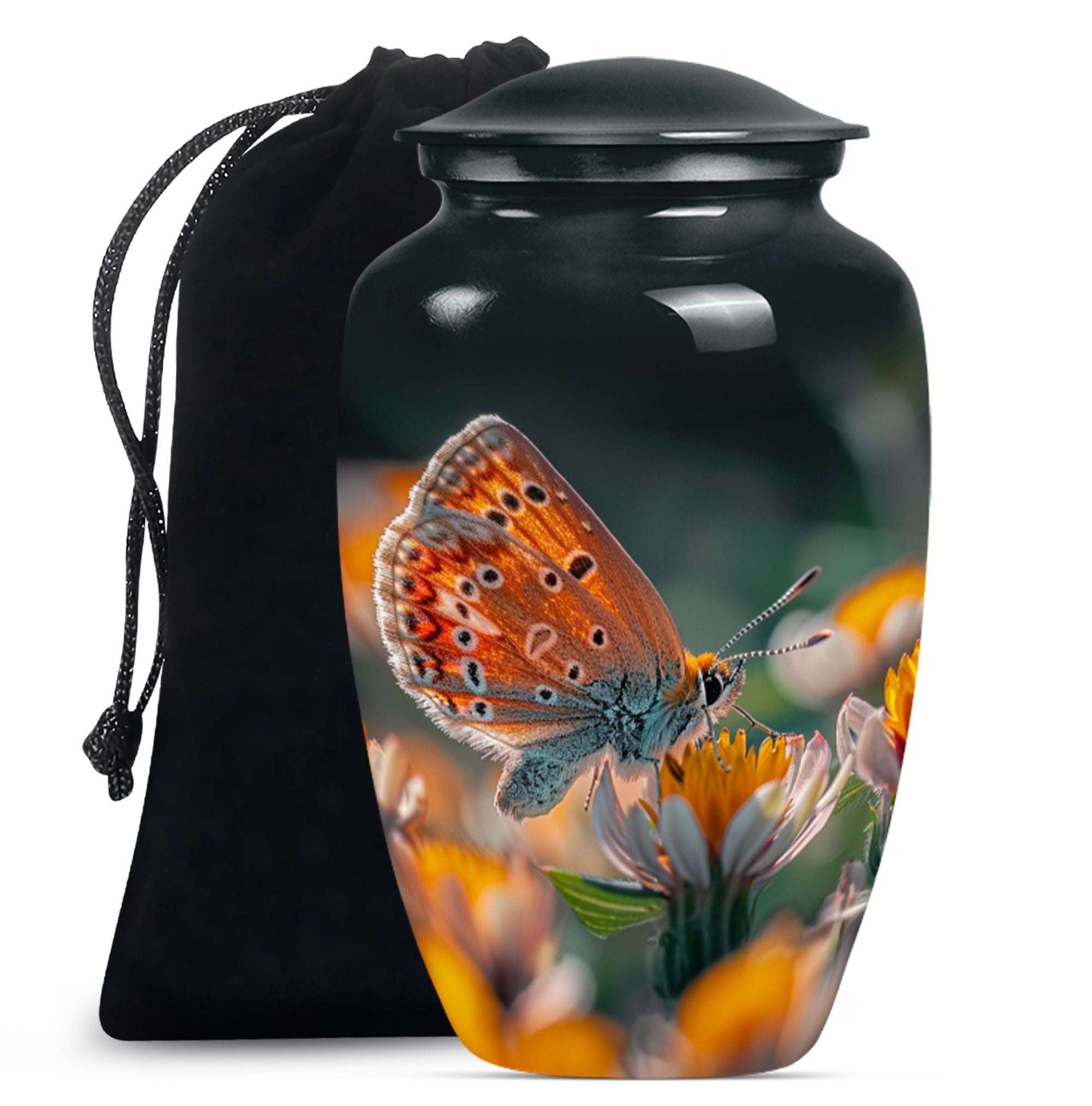 Butterfly Theme Large Urn 10 Inch